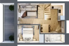 2 pokoje, apartament inwestycyjny 63,01 m², piętro 4, oferta nr C.405, Perłowa Przystań Sianożęty etap III, Sianożęty, ul. Sztormowa