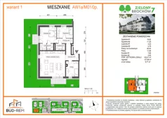 4 pokoje, mieszkanie 103,01 m², parter, oferta nr AW1a/M01/0p/W1, Zielony Brochów 7, Wrocław, Brochów, Krzyki, ul. Indonezyjska