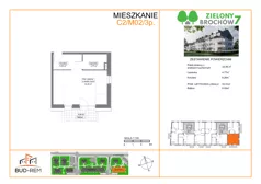 1 pokój, mieszkanie 33,51 m², parter, oferta nr C2/M02/3P, Zielony Brochów 7, Wrocław, Brochów, Krzyki, ul. Indonezyjska