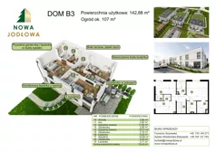 Dom 142,00 m², oferta nr B3, Nowa Jodłowa, Koczargi Stare, ul. Jodłowa