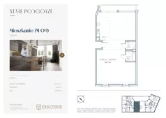 1 pokój, mieszkanie 100,44 m², piętro 2, oferta nr A.9, Stare Podgórze, Kraków, Podgórze, pl. Emila Serkowskiego/ul. Kalwaryjska
