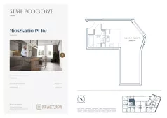 1 pokój, mieszkanie 39,20 m², piętro 2, oferta nr A.16, Stare Podgórze, Kraków, Podgórze, pl. Emila Serkowskiego/ul. Kalwaryjska