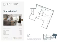 1 pokój, mieszkanie 125,48 m², piętro 4, oferta nr A.38, Stare Podgórze, Kraków, Podgórze, pl. Emila Serkowskiego/ul. Kalwaryjska
