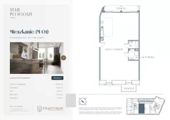 1 pokój, mieszkanie 102,45 m², piętro 1, oferta nr A.1, Stare Podgórze, Kraków, Podgórze, pl. Emila Serkowskiego/ul. Kalwaryjska