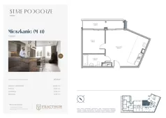 2 pokoje, mieszkanie 47,24 m², piętro 4, oferta nr A.41, Stare Podgórze, Kraków, Podgórze, pl. Emila Serkowskiego/ul. Kalwaryjska