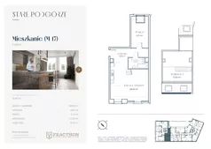 2 pokoje, mieszkanie 52,86 m², piętro 3, oferta nr A.17, Stare Podgórze, Kraków, Podgórze, pl. Emila Serkowskiego/ul. Kalwaryjska