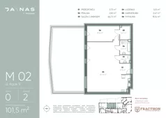 2 pokoje, mieszkanie 101,50 m², parter, oferta nr M.2, JA\NAS, Kraków, Podgórze, ul. Kącik 9/Janowa Wola 1