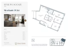 4 pokoje, mieszkanie 97,72 m², piętro 2, oferta nr A.26, Stare Podgórze, Kraków, Podgórze, pl. Emila Serkowskiego/ul. Kalwaryjska
