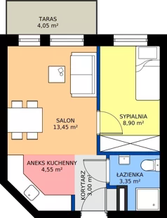 2 pokoje, mieszkanie 33,25 m², piętro 1, oferta nr B-10, Imaginarium II - Etap B, Nowy Dwór Mazowiecki, ul. Saperów