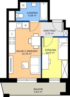 2 pokoje, mieszkanie 30,54 m², piętro 4, oferta nr M39, Warszawskie Wzgórze, Kielce, Szydłówek, ul. Warszawska 141