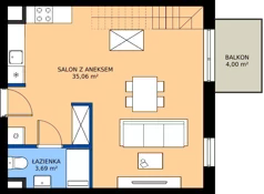 1 pokój, apartament 64,51 m², piętro 3, oferta nr R103/03, Harmony Garden, Opole, Armii Krajowej, ul. Sosnowskiego / Pużaka