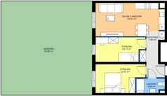 3 pokoje, apartament 55,00 m², parter, oferta nr R100/13, Harmony Garden, Opole, Armii Krajowej, ul. Sosnowskiego / Pużaka