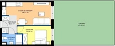 2 pokoje, apartament 37,41 m², parter, oferta nr R100/06, Harmony Garden, Opole, Armii Krajowej, ul. Sosnowskiego / Pużaka