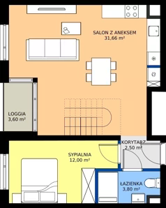 2 pokoje, apartament 74,50 m², piętro 3, oferta nr R103/10, Harmony Garden, Opole, Armii Krajowej, ul. Sosnowskiego / Pużaka