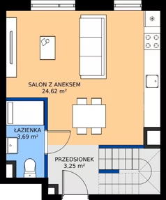 1 pokój, apartament 53,23 m², piętro 2, oferta nr R102/12, Harmony Garden, Opole, Armii Krajowej, ul. Sosnowskiego / Pużaka