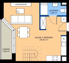 1 pokój, apartament 58,22 m², piętro 3, oferta nr R103/12, Harmony Garden, Opole, Armii Krajowej, ul. Sosnowskiego / Pużaka
