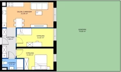 3 pokoje, apartament 56,40 m², parter, oferta nr R100/04, Harmony Garden, Opole, Armii Krajowej, ul. Sosnowskiego / Pużaka