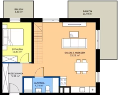 2 pokoje, apartament 72,85 m², piętro 3, oferta nr R103/01, Harmony Garden, Opole, Armii Krajowej, ul. Sosnowskiego / Pużaka