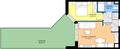2 pokoje, apartament 36,01 m², parter, oferta nr R100/15, Harmony Garden, Opole, Armii Krajowej, ul. Sosnowskiego / Pużaka