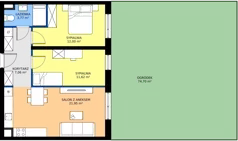 3 pokoje, apartament 56,40 m², parter, oferta nr R100/05, Harmony Garden, Opole, Armii Krajowej, ul. Sosnowskiego / Pużaka