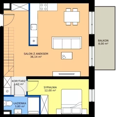 2 pokoje, apartament 82,14 m², piętro 3, oferta nr R103/04, Harmony Garden, Opole, Armii Krajowej, ul. Sosnowskiego / Pużaka