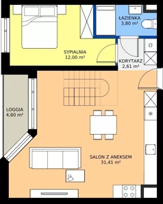 2 pokoje, apartament 73,79 m², piętro 3, oferta nr R103/09, Harmony Garden, Opole, Armii Krajowej, ul. Sosnowskiego / Pużaka