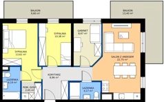 4 pokoje, apartament 75,38 m², piętro 2, oferta nr R102/01, Harmony Garden, Opole, Armii Krajowej, ul. Sosnowskiego / Pużaka