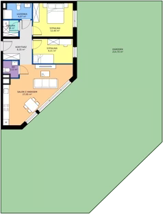 3 pokoje, apartament 65,54 m², parter, oferta nr R100/07, Harmony Garden, Opole, Armii Krajowej, ul. Sosnowskiego / Pużaka