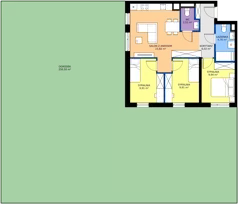 4 pokoje, apartament 66,87 m², parter, oferta nr R100/10, Harmony Garden, Opole, Armii Krajowej, ul. Sosnowskiego / Pużaka