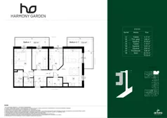 4 pokoje, apartament 75,32 m², piętro 1, oferta nr R101/01, Harmony Garden, Opole, Armii Krajowej, ul. Sosnowskiego / Pużaka