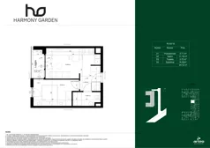 2 pokoje, apartament 34,12 m², piętro 2, oferta nr R102/15, Harmony Garden, Opole, Armii Krajowej, ul. Sosnowskiego / Pużaka