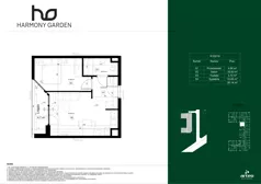 2 pokoje, apartament 36,14 m², piętro 2, oferta nr R102/16, Harmony Garden, Opole, Armii Krajowej, ul. Sosnowskiego / Pużaka