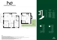 4 pokoje, apartament 82,71 m², piętro 2, oferta nr R102/18, Harmony Garden, Opole, Armii Krajowej, ul. Sosnowskiego / Pużaka