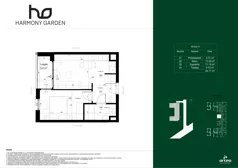1 pokój, apartament 34,11 m², piętro 3, oferta nr R103/11, Harmony Garden, Opole, Armii Krajowej, ul. Sosnowskiego / Pużaka