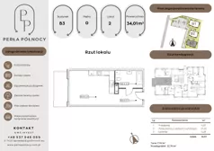 1 pokój, mieszkanie 34,01 m², parter, oferta nr B3.0_2, Perła Północy II, Szczecin, Północ, Stołczyn, ul. Władysława Nehringa