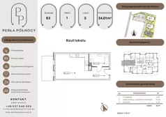 1 pokój, mieszkanie 34,01 m², piętro 1, oferta nr B3.1_2, Perła Północy II, Szczecin, Północ, Stołczyn, ul. Władysława Nehringa