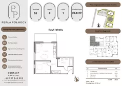 2 pokoje, mieszkanie 39,34 m², parter, oferta nr B2.0_1, Perła Północy II, Szczecin, Północ, Stołczyn, ul. Władysława Nehringa