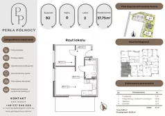 2 pokoje, mieszkanie 37,75 m², parter, oferta nr B2.0_2, Perła Północy II, Szczecin, Północ, Stołczyn, ul. Władysława Nehringa
