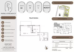 2 pokoje, mieszkanie 48,02 m², parter, oferta nr B3.0_1, Perła Północy II, Szczecin, Północ, Stołczyn, ul. Władysława Nehringa