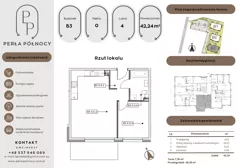 2 pokoje, mieszkanie 42,24 m², parter, oferta nr B3.0_4, Perła Północy II, Szczecin, Północ, Stołczyn, ul. Władysława Nehringa