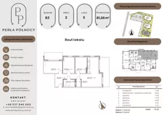 4 pokoje, mieszkanie 81,26 m², piętro 2, oferta nr B3.2_5, Perła Północy II, Szczecin, Północ, Stołczyn, ul. Władysława Nehringa