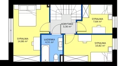 Dom 82,70 m², oferta nr 3A, Osiedle Sadowa 2, Sochaczew, Kozłów Biskupi, ul. Sadowa