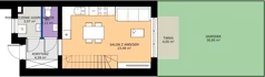 Dom 65,20 m², oferta nr 1B, Osiedle Sadowa 2, Sochaczew, Kozłów Biskupi, ul. Sadowa