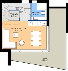 Dom 66,08 m², oferta nr A3, GIEWONT HILL VILLAS, Kościelisko, ul. Strzelców Podhalańskich 10