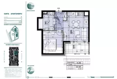 2 pokoje, mieszkanie 33,94 m², piętro 2, oferta nr 118899, Mazury Golf Apartments, Naterki, ul. Golfowa