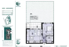 2 pokoje, mieszkanie 43,73 m², parter, oferta nr 696333, Mazury Golf Apartments, Naterki, ul. Golfowa