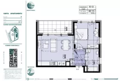 2 pokoje, mieszkanie 48,13 m², piętro 1, oferta nr 812435, Mazury Golf Apartments, Naterki, ul. Golfowa