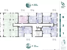 2 pokoje, mieszkanie 49,33 m², piętro 1, oferta nr 719212, Mazury Golf Apartments, Naterki, ul. Golfowa