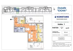 4 pokoje, mieszkanie 70,10 m², parter, oferta nr 1, Cicha 21, Mińsk Mazowiecki, ul. Cicha 21
