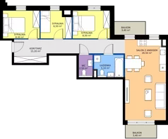 4 pokoje, mieszkanie 72,60 m², piętro 1, oferta nr 25, Cicha 21, Mińsk Mazowiecki, ul. Cicha 21